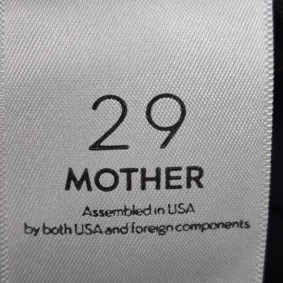 Mother Jeans Womens 29 Insider Crop Step Fray Guilty Racer Black White Stripe - Picture 8 of 13